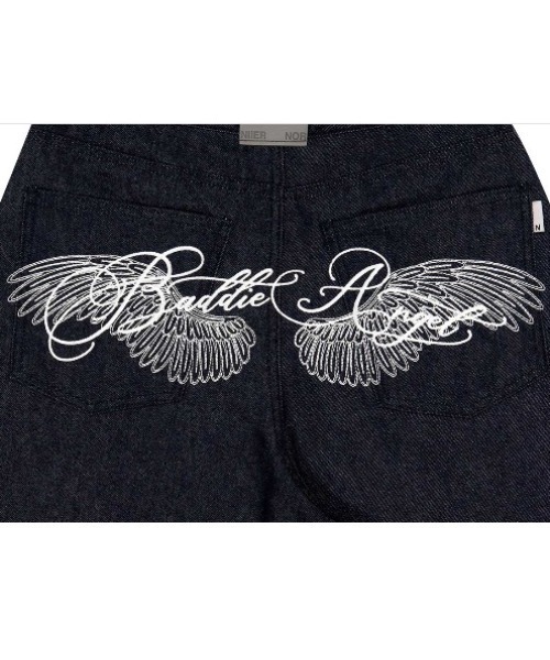 NIIER NOR(ニアノア)の「A'GEM/9 × .kom 『NIIER NOR/ニアノア』 BADDIE ANGEL PANTS/バディーエンジェル パンツ(その他パンツ・レディース・ブラック/インディゴブルー・S)」の17枚目の写真