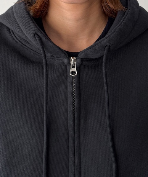 CANAL JEAN(キャナルジーン)の「choice_cnl ウォッシングスウェットパーカー(パーカー・レディース・カーキ/チャコールグレー・ONE SIZE)」の15枚目の写真