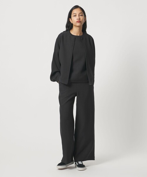 UNITED ARROWS & SONS by DAISUKE OBANA（ユナイテッドアローズアンドサンズバイダイスケオバナ）の「＜D.O UNITED ARROWS BY DAISUKE OBANA for WOMEN＞+10 RIB WIDE FLAR PANTS/フレアパンツ（その他パンツ・レディース・ブラック/オリーブ・M/S）」の2枚目の写真
