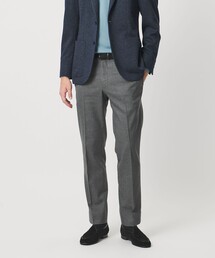 UNITED ARROWS | サイドエクステンド バーズアイ ノープリーツスラックス COMFORT EASY‐MODEL ウォッシャブル ストレッチ(スラックス)