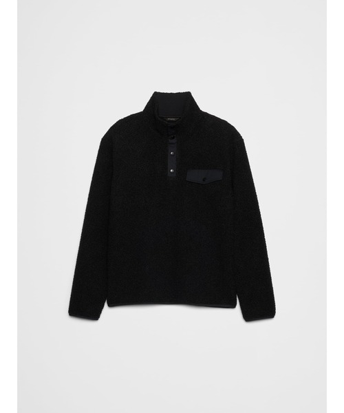 BANANA REPUBLIC FACTORY STORE(バナナリパブリック ファクトリーストア)の「BANANA REPUBLIC FACTORY STORE シェルパ クォータースナップ プルオーバー(スウェット・メンズ・ブラック/グリーン・S/M/L/XL)」の5枚目の写真