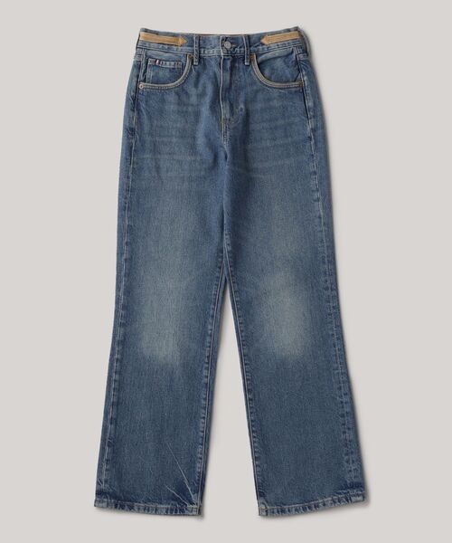 TOMMY HILFIGER(トミーヒルフィガー)の「リラックスブーツカットハイウエストレザージーンズ(デニムパンツ・レディース・インディゴブルー・27inch/26inch)」の6枚目の写真
