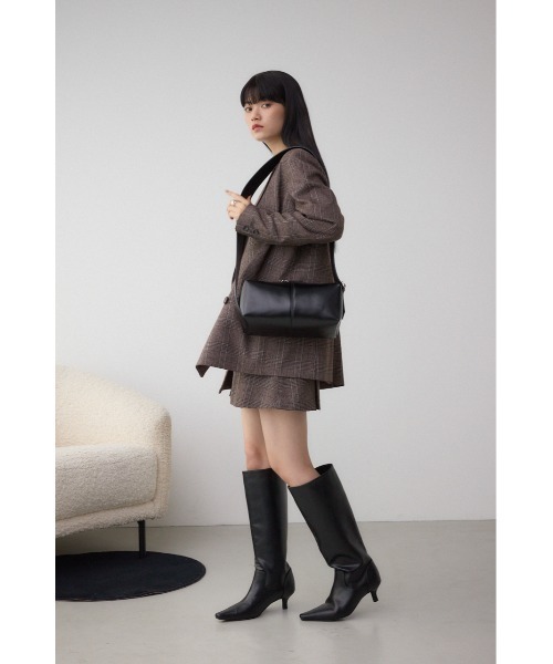 AZUL by moussy(アズールバイマウジー)の「【WEB限定】スクエアショルダーバッグ(ショルダーバッグ・レディース・ブラウン/シルバー/ブラック・FREE)」の6枚目の写真