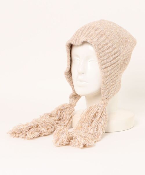 Burner（バーナー）の「【CHI SELECT】ロングタッセル付きニットキャップ　chi-bosi-22-21（ニットキャップ/ビーニー・レディース・グレー/ブラック/ベージュ/レッド系その他/パープル系その他2/パープル系その他・FREE）」の12枚目の写真