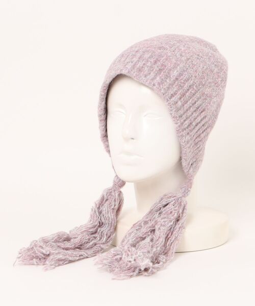 Burner（バーナー）の「【CHI SELECT】ロングタッセル付きニットキャップ　chi-bosi-22-21（ニットキャップ/ビーニー・レディース・グレー/ブラック/ベージュ/レッド系その他/パープル系その他2/パープル系その他・FREE）」の14枚目の写真