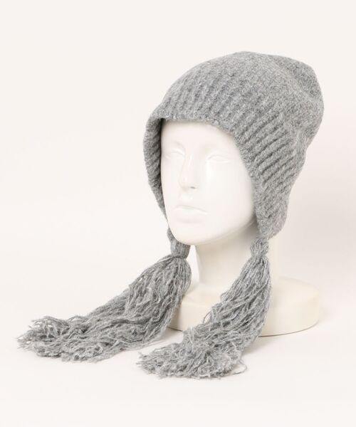 Burner（バーナー）の「【CHI SELECT】ロングタッセル付きニットキャップ　chi-bosi-22-21（ニットキャップ/ビーニー・レディース・グレー/ブラック/ベージュ/レッド系その他/パープル系その他2/パープル系その他・FREE）」の11枚目の写真