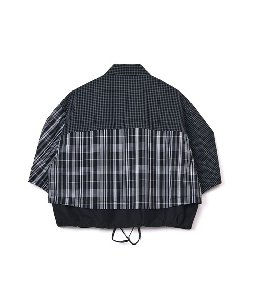 AULA AILA(アウラアイラ)の「【セットアップ着用可】チェックコンビネーションショートシャツ(シャツ/ブラウス・レディース・オフホワイト/ブラック/ライトブルー・0)」の21枚目の写真