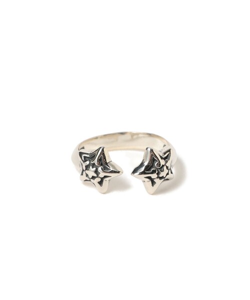 BILL WALL LEATHER(ビルウォールレザー)の「Double Star Free Ring(リング・レディース・その他・US-4h/US-5h/US-6h)」の1枚目の写真