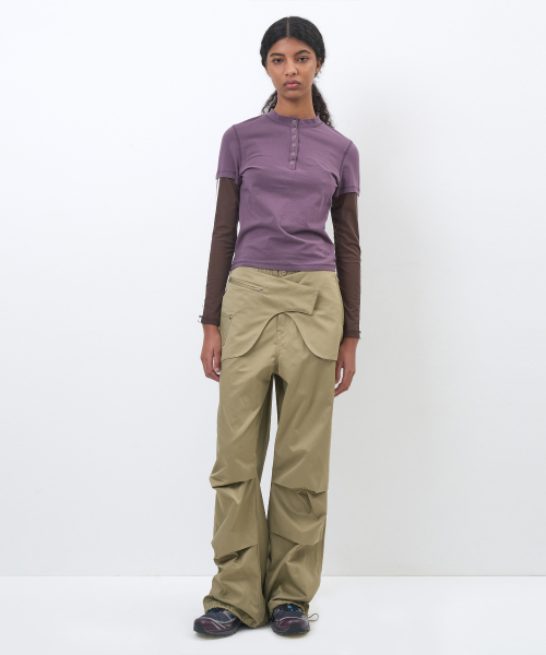 PARTIMENTO WOMEN(パルティメントウィメン)の「オールインワンレイヤードヘンリーロングスリーブT_バイオレット(Tシャツ/カットソー・レディース・その他・SMALL/MEDIUM)」の8枚目の写真
