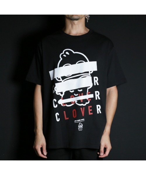 sanrio(サンリオ)の「ハンギョドン/HANGYODON CLOVER Tシャツ/サンリオキャラクターズ コラボ(Tシャツ/カットソー・メンズ・ブラック/ホワイト・S/M/L/XL)」の5枚目の写真