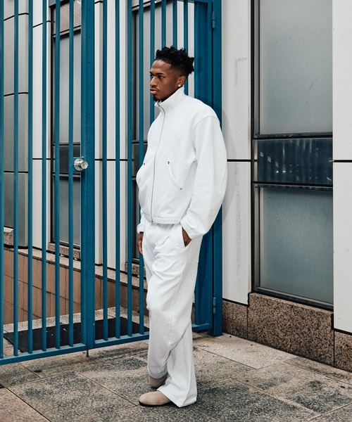 CONZ(コンズ)の「STAND ZIP UP/スタンドジップアップ/スウェット/冷房対策/NVRFRGT/CONZ(スウェット・メンズ・ホワイト/グレー/ブラック・3/2/1)」の5枚目の写真