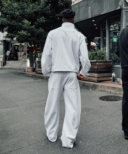 CONZ(コンズ)の「STAND ZIP UP/スタンドジップアップ/スウェット/冷房対策/NVRFRGT/CONZ(スウェット・メンズ・ホワイト/グレー/ブラック・3/2/1)」の6枚目の写真