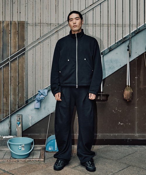 CONZ(コンズ)の「STAND ZIP UP/スタンドジップアップ/スウェット/冷房対策/NVRFRGT/CONZ(スウェット・メンズ・ホワイト/グレー/ブラック・3/2/1)」の9枚目の写真