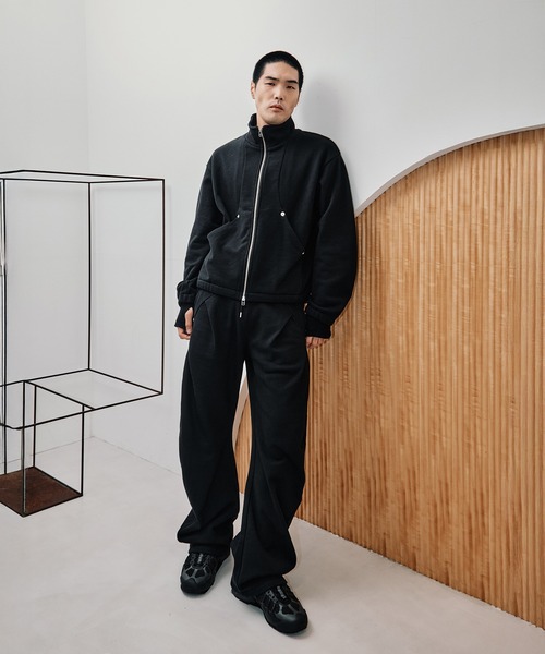 CONZ(コンズ)の「STAND ZIP UP/スタンドジップアップ/スウェット/冷房対策/NVRFRGT/CONZ(スウェット・メンズ・ホワイト/グレー/ブラック・3/2/1)」の10枚目の写真