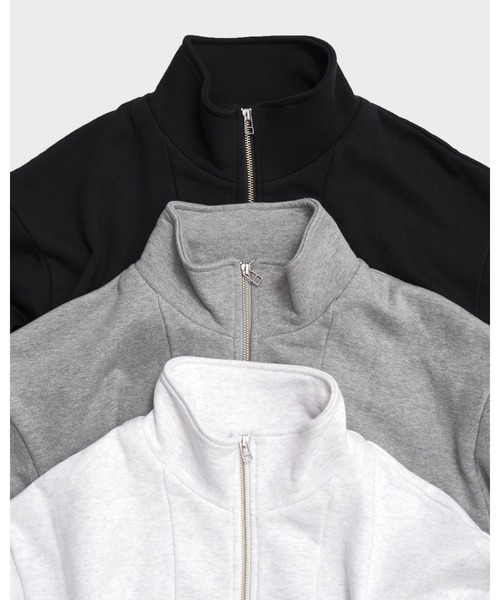 CONZ(コンズ)の「STAND ZIP UP/スタンドジップアップ/スウェット/冷房対策/NVRFRGT/CONZ(スウェット・メンズ・ホワイト/グレー/ブラック・3/2/1)」の19枚目の写真