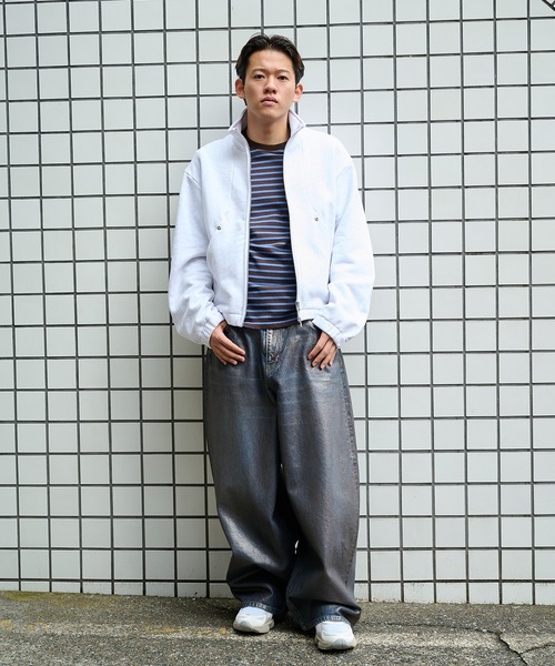CONZ(コンズ)の「STAND ZIP UP/スタンドジップアップ/スウェット/冷房対策/NVRFRGT/CONZ(スウェット・メンズ・ホワイト/グレー/ブラック・3/2/1)」の21枚目の写真