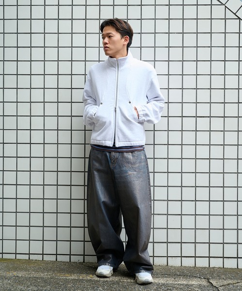 CONZ(コンズ)の「STAND ZIP UP/スタンドジップアップ/スウェット/冷房対策/NVRFRGT/CONZ(スウェット・メンズ・ホワイト/グレー/ブラック・3/2/1)」の22枚目の写真