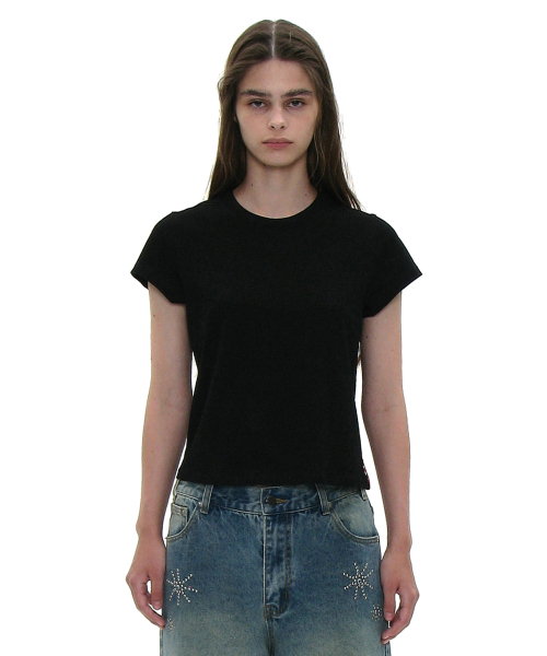 PARTIMENTO WOMEN(パルティメントウィメン)の「PWC レギュラーフィット エブリデイTシャツ_6カラー(Tシャツ/カットソー・レディース・ライトグレー/チャコール/バーガンディー/ベージュ/ブラウン/ブラック・SMALL/MEDIUM/LARGE)」の11枚目の写真