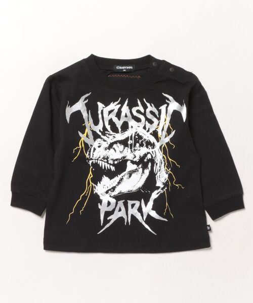 BABYDOLL（ベビードール）の「親子お揃い ジュラシックパーク ロックロンT 1124K（Tシャツ/カットソー・キッズ・パープル/ブラック・120cm/130cm/140cm/100cm/110cm/90cm）」の3枚目の写真