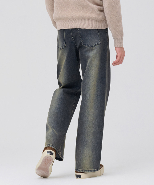 CHASECULT(チェイスカルト)の「男性Dトーンビッグワイドデニムパンツ-ネイビー(デニムパンツ・メンズ・ネイビー・82/86/70/76)」の3枚目の写真