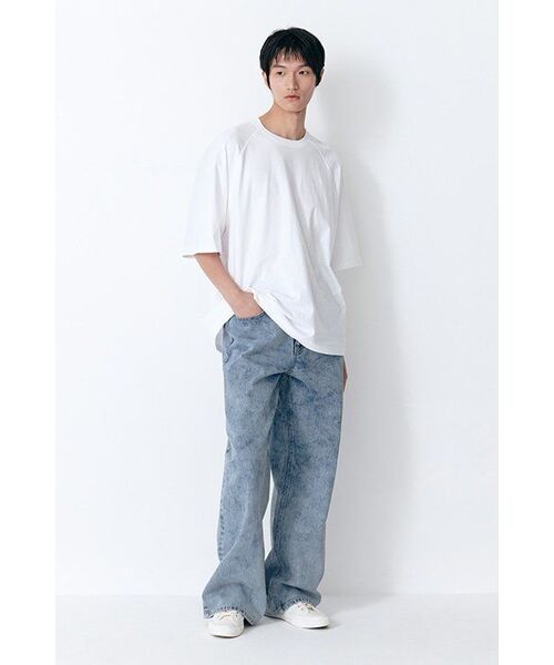 MUSINSA STANDARD（ムシンサスタンダード）の「エクストラオーバーサイズラグランTシャツ[ホワイト]（Tシャツ/カットソー・メンズ・その他・SMALL/MEDIUM/LARGE/X-LARGE/XXX-LARGE）」の8枚目の写真