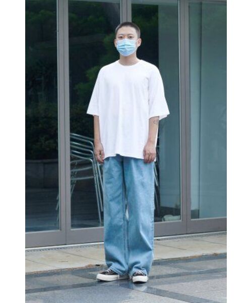 MUSINSA STANDARD（ムシンサスタンダード）の「エクストラオーバーサイズラグランTシャツ[ホワイト]（Tシャツ/カットソー・メンズ・その他・SMALL/MEDIUM/LARGE/X-LARGE/XXX-LARGE）」の16枚目の写真