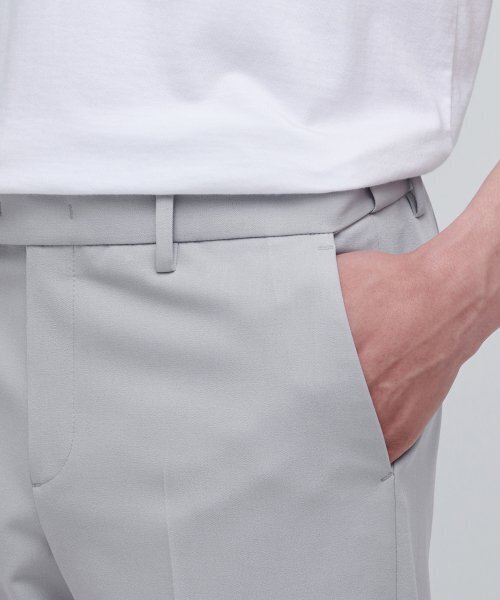 MUSINSA STANDARD（ムシンサスタンダード）の「セミワイドスリット隠しバンディングスラックス[ライトグレー]（スラックス・メンズ・その他・33/26/27/28/29/42/36/34/32/30/31/40/38）」の6枚目の写真