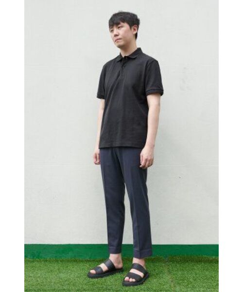 MUSINSA STANDARD(ムシンサスタンダード)の「ベーシックピケポロシャツ【ダークグレー】(ポロシャツ・メンズ・その他・SMALL/MEDIUM/LARGE/X-LARGE/XX-LARGE/XXX-LARGE)」の9枚目の写真