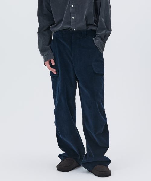 NOHANT(ノアン)の「CORDUROY UTILITY CARGO PANTS NAVY(その他パンツ・メンズ・ネイビー・SMALL/MEDIUM/LARGE)」の1枚目の写真