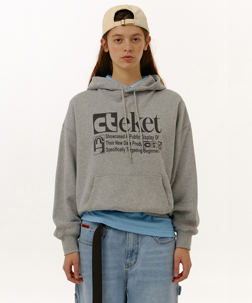 TEKET(テケット)の「Plan Hoodie Melange Gray(パーカー・レディース・その他・SMALL/MEDIUM/LARGE)」の2枚目の写真