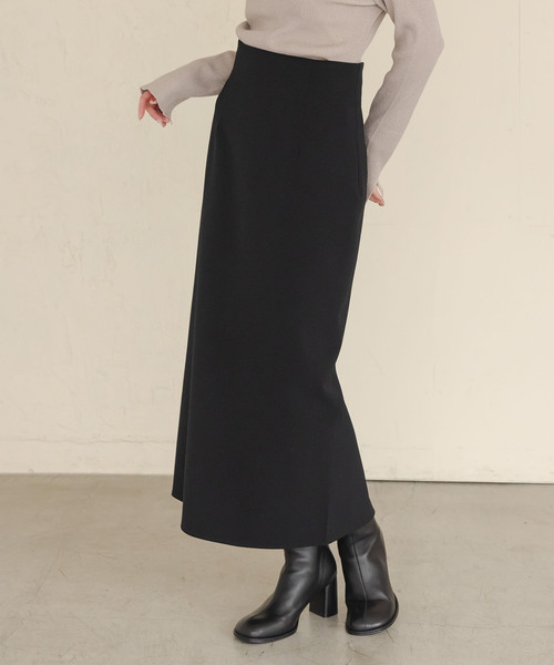 《WEB限定追加》ジャージーライクカラータイトスカート