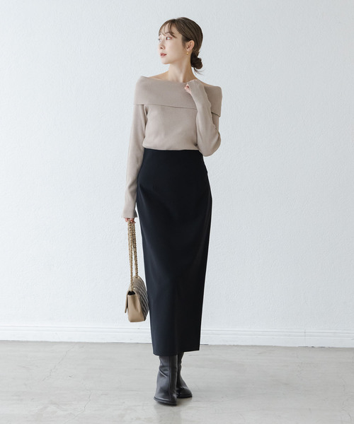 ⚪︎⚪︎おとなタイトスカート⚪︎⚪︎ WEB限定追加》ジャージーライクカラータイトスカート（スカート