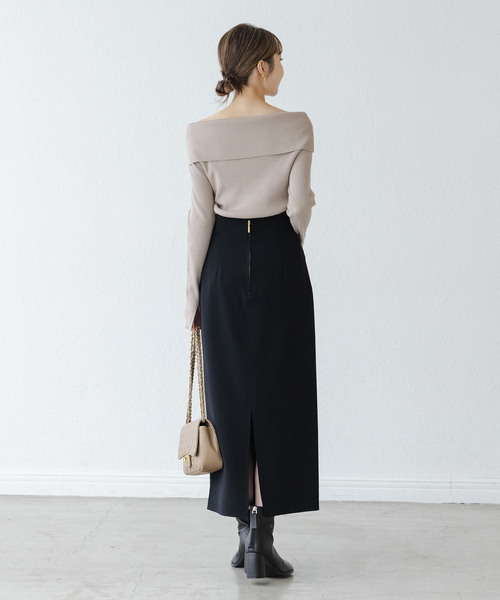 WEB限定追加》ジャージーライクカラータイトスカート（スカート