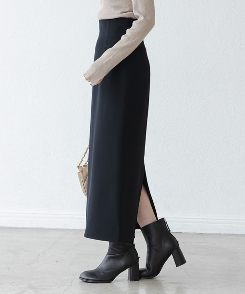 WEB限定追加》ジャージーライクカラータイトスカート（スカート