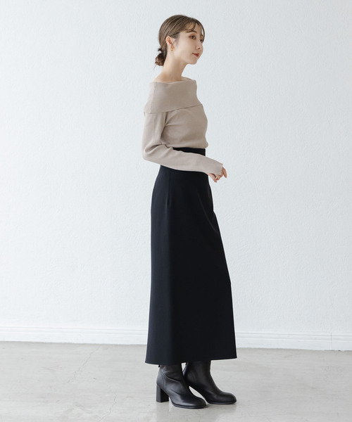 WEB限定追加》ジャージーライクカラータイトスカート（スカート