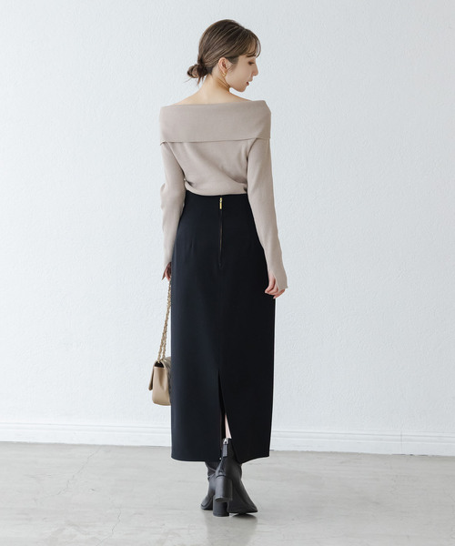 WEB限定追加》ジャージーライクカラータイトスカート（スカート