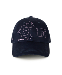 ESCAPEFROM（エスケープフロム）の「スタEロゴストーンポイントボールキャップネイビー（キャップ）」