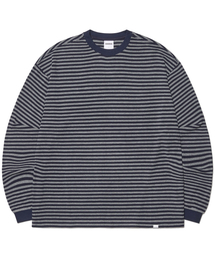 NOMANUAL（NOMANUAL）の「NM BORDER LONG SLEEVE TEE - DARK NAVY（Tシャツ/カットソー）」