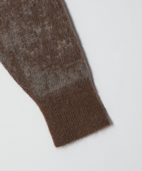 ASTRAET（アストラット）の「＜ASTRAET ＞ミックスジャガード Vネックカーディガン（カーディガン/ボレロ・レディース・ブラック/ブラウン系・FREE）」の5枚目の写真