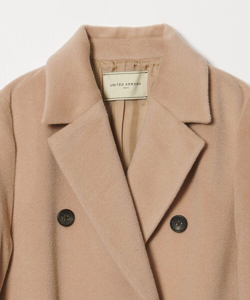 UNITED ARROWS（ユナイテッドアローズ）の「6B テーラードコート（チェスターコート・レディース・ベージュ/ネイビー・36/38/40）」の3枚目の写真