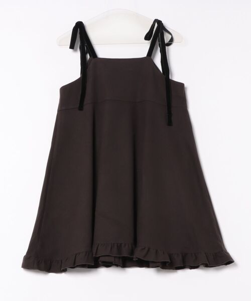 flower（フラワー）の「スウィートミニワンピース（ワンピース・レディース・グレー/ブラウン・FREE）」の3枚目の写真