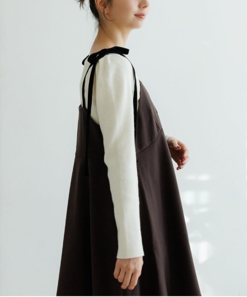 flower（フラワー）の「スウィートミニワンピース（ワンピース・レディース・グレー/ブラウン・FREE）」の8枚目の写真