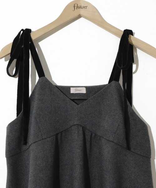flower（フラワー）の「スウィートミニワンピース（ワンピース・レディース・グレー/ブラウン・FREE）」の16枚目の写真