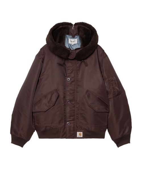 Carhartt WIP（カーハートダブリューアイピー）の「HOODED OLTERA BOMBER（ブルゾン・メンズ・カーキ/ブラック/ダークパープル・SMALL/MEDIUM/LARGE/X-LARGE）」の9枚目の写真