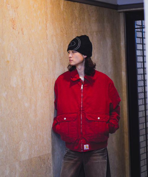 Carhartt WIP（カーハートダブリューアイピー）の「CARHARTT WIP / カーハート ダブリューアイピー STANTON JACKET（その他アウター・メンズ・レッド・LARGE/MEDIUM）」の2枚目の写真