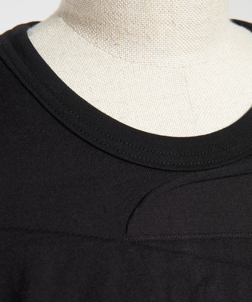 gomme（ゴム）の「バックタックパネルＴ（Tシャツ/カットソー・レディース・ホワイト/ブラック/チャコールグレー・MEDIUM）」の13枚目の写真