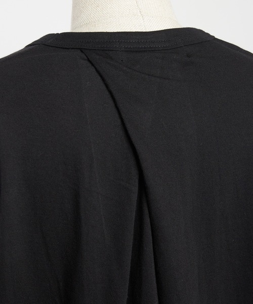 gomme（ゴム）の「バックタックパネルＴ（Tシャツ/カットソー・レディース・ホワイト/ブラック/チャコールグレー・MEDIUM）」の15枚目の写真