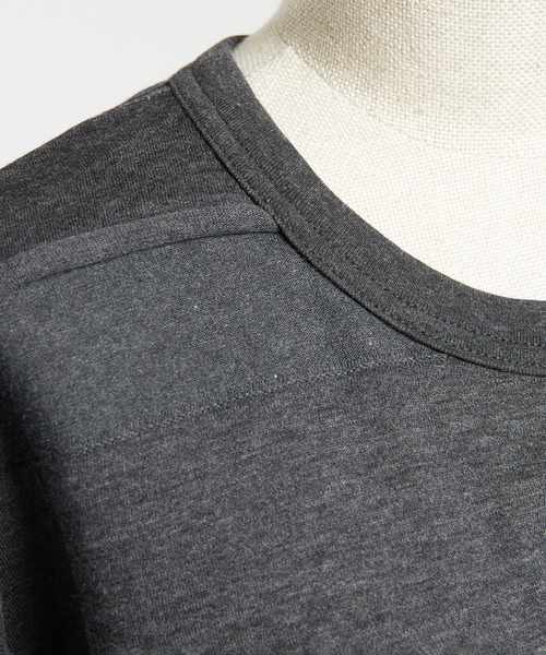 gomme（ゴム）の「バックタックパネルＴ（Tシャツ/カットソー・レディース・ホワイト/ブラック/チャコールグレー・MEDIUM）」の10枚目の写真