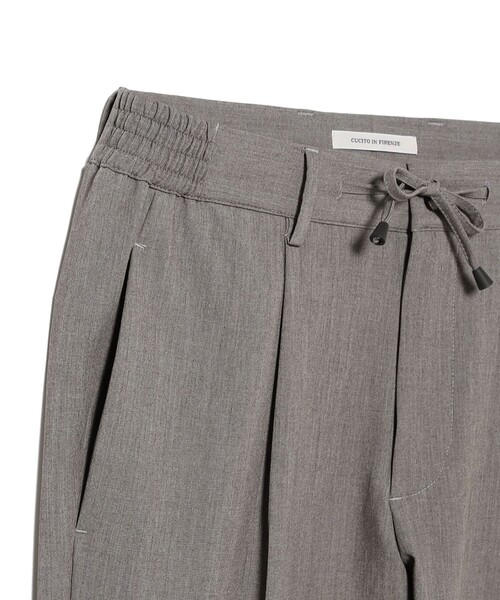 giab's ARCHIVIO(ジャブス アルキヴィオ)の「【別注】giabsarchivio / MASACCIO クレープ 1プリーツ ドローコード スラックス(その他パンツ・メンズ・チャコールグレー/グレー・46/44/50/42/48/52)」の4枚目の写真