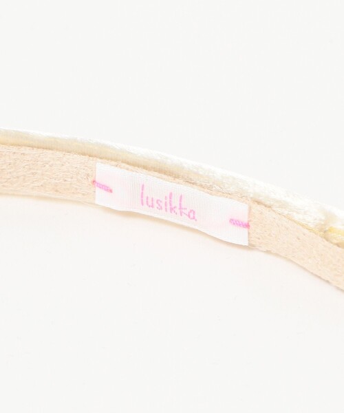 こども ビームス（コドモビームス）の「lusikka / ベルベット カチューシャ（カチューシャ・キッズ・ブルー系その他3/ホワイト系その他6/パープル系その他6・ONE SIZE）」の6枚目の写真